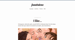 Desktop Screenshot of faaabulous.fr