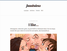 Tablet Screenshot of faaabulous.fr